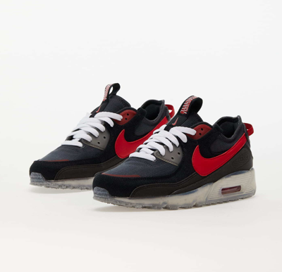 Pre-owned Nike Air Max Terrascape 90 Black Red Dv7413-003 Airmax Running Shoes Sneakers
