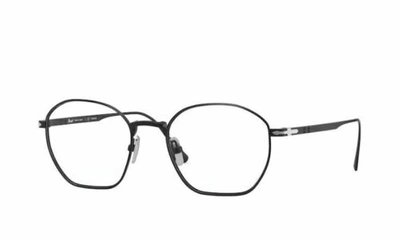Pre-owned Persol 0po5004vt 8004 Matte Black Eyeglasses In Clear