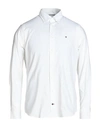 Tommy Hilfiger Core Logo-embroidered Regular-fit Cotton-poplin Shirt In White