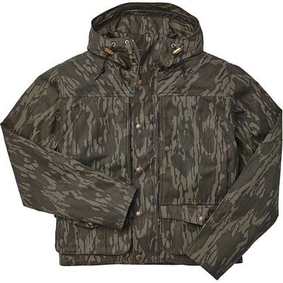 Pre-owned Filson Waterfowl Wading Jacket 20114886 Mossy Oak Bottom Land Waxed Oil Camo Cc In Green