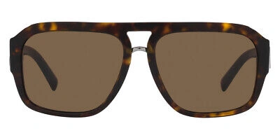 Pre-owned Dolce & Gabbana Dg4403f Sunglasses Havana Dark Brown 58mm 100% Authentic