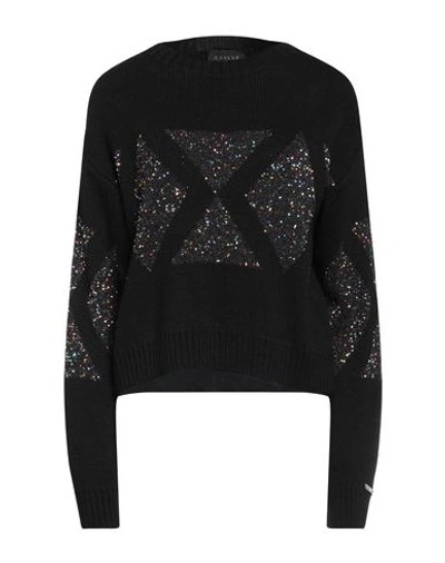 Gaelle Paris Gaëlle Paris Woman Sweater Black Size 2 Acrylic, Polyester, Polyamide