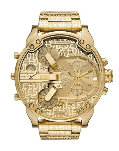 Diesel Men's Mr. Daddy 2.0 Quartz Gold-tone Stainless Steel Watch 57mm