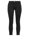 Haikure Woman Pants Steel Grey Size 30 Cotton, Elastomultiester, Elastane In Black