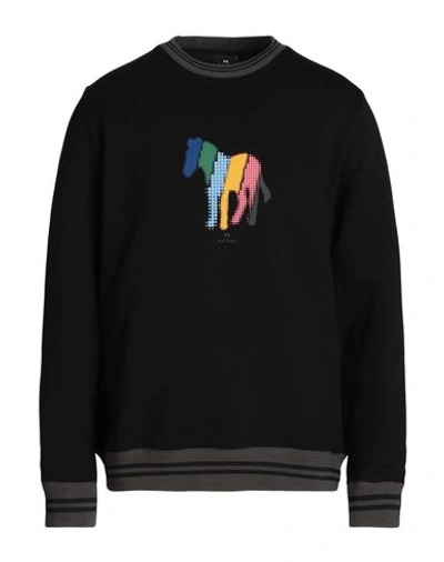 Ps By Paul Smith Ps Paul Smith Man Sweatshirt Black Size M Organic Cotton, Polyester