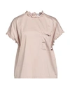 Aglini Woman Top Antique Rose Size 14 Acetate, Silk In Pink