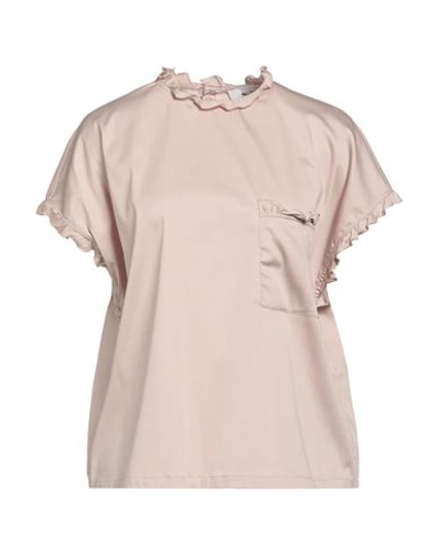 Aglini Woman Top Antique Rose Size 14 Acetate, Silk In Pink