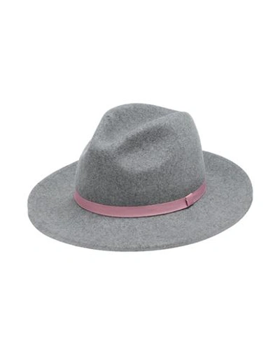 Paul Smith Felted Wool Fedora Hat In Grey