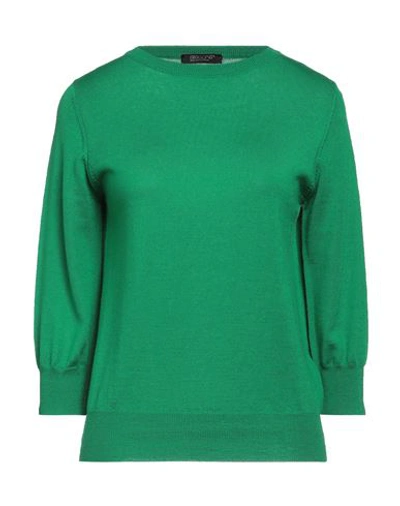 Aragona Woman Sweater Green Size 8 Merino Wool