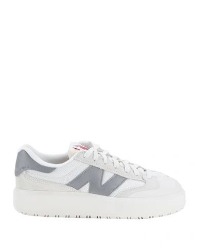 New Balance Ct302 Woman Sneakers Ivory Size 7.5 Leather, Textile Fibers In White