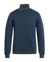 Heritage Man Turtleneck Green Size 40 Virgin Wool In Green