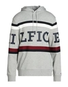 TOMMY HILFIGER TOMMY HILFIGER MAN SWEATSHIRT GREY SIZE L COTTON