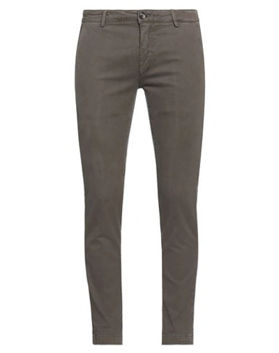 Yan Simmon Man Pants Dark Brown Size 32 Cotton, Elastane In Brown
