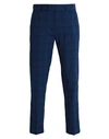 Topman Man Pants Blue Size 28 Polyester, Viscose In Blue
