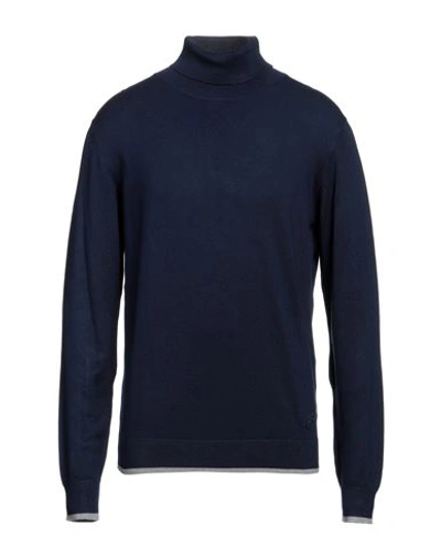 Yes Zee By Essenza Man Turtleneck Midnight Blue Size 3xl Polyamide, Acrylic, Wool, Polyester