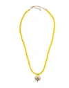 TAOLEI TAOLEI WOMAN NECKLACE YELLOW SIZE - SYNTHETIC STONE, 750/1000 GOLD PLATED