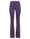 Jacob Cohёn Woman Denim Pants Purple Size 27 Lyocell, Cotton, Polyester, Elastane