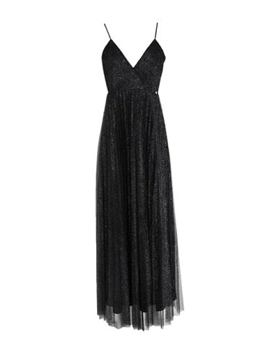 Liu •jo Woman Maxi Dress Black Size 4 Polyester In Black