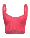 Sfizio Studio Woman Top Fuchsia Size 4 Acrylic, Nylon, Mohair Wool, Wool In Pink