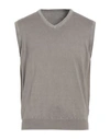 Rossopuro Man Sweater Dove Grey Size 4 Cotton