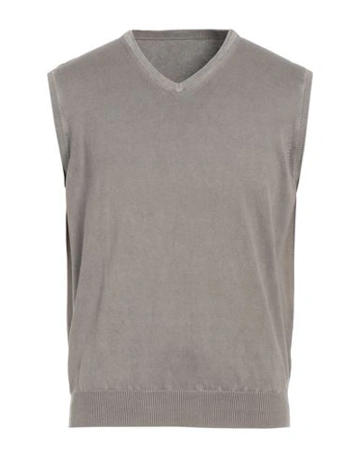 Rossopuro Man Sweater Dove Grey Size 4 Cotton