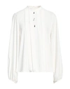 Siste's Woman Blouse White Size M Polyester