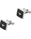 EMPORIO ARMANI EMPORIO ARMANI GEMELLI MAN CUFFLINKS AND TIE CLIPS SILVER SIZE - STAINLESS STEEL
