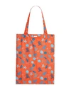 8 BY YOOX 8 BY YOOX PRINTED ESSENTIAL SHOPPER WOMAN SHOULDER BAG ORANGE SIZE - RECYCLED POLYESTER