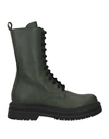 Mich E Simon Woman Ankle Boots Military Green Size 11 Soft Leather In Green