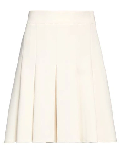 Pink Memories Woman Mini Skirt Off White Size 8 Polyester, Viscose, Elastane