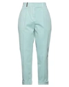 Peserico Woman Pants Sky Blue Size 6 Cotton, Elastane