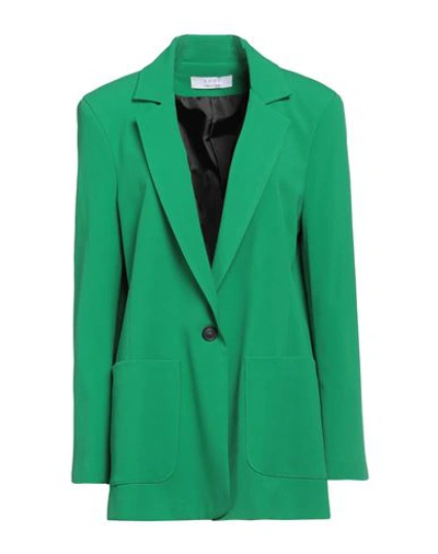 Kaos Woman Blazer Green Size 10 Polyester, Viscose, Elastane