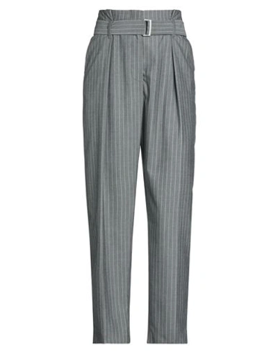 Peserico Woman Pants Grey Size 12 Polyester, Viscose, Elastane