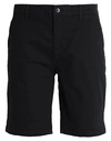 Topman Man Shorts & Bermuda Shorts Black Size 32 Cotton, Elastane In Black