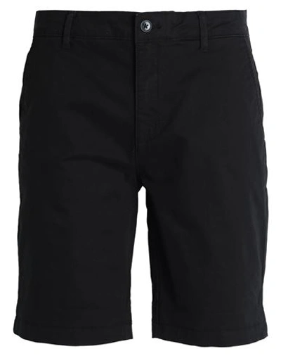 Topman Man Shorts & Bermuda Shorts Black Size 32 Cotton, Elastane