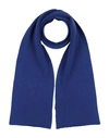 Alpha Studio Man Scarf Blue Size - Wool, Cashmere