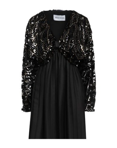 Silvian Heach Woman Short Dress Black Size 4 Polyester