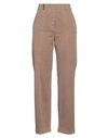 Peserico Woman Pants Khaki Size 6 Cotton, Elastane In Beige