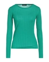 Aragona Woman Sweater Green Size 10 Wool