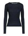 Aragona Woman Sweater Midnight Blue Size 10 Wool