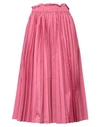 Red Valentino Redvalentino Pleated Midi Skirt In Pink