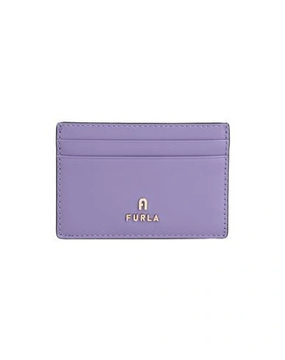 Furla Woman Document Holder Light Purple Size - Calfskin