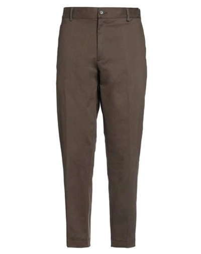 Liu •jo Man Man Pants Dark Brown Size 36 Cotton, Elastane In Brown