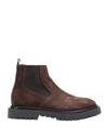 Artigiani Aurelio Giocondi Man Ankle Boots Dark Brown Size 13 Soft Leather In Brown