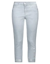 Elisa Cavaletti By Daniela Dallavalle Woman Cropped Pants Light Blue Size 28 Cotton, Elastane