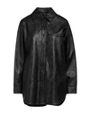 Alpha Studio Woman Shirt Black Size 10 Polyurethane Resin