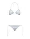 Oseree Oséree Woman Bikini Silver Size L Polyamide, Metal