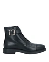 Tod's Woman Ankle Boots Black Size 4 Leather