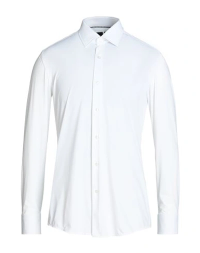 Hugo Boss Boss Man Shirt White Size 15 ½ Recycled Polyamide, Elastane In White