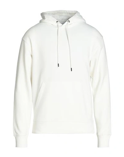 Jack & Jones Man Sweatshirt Off White Size Xl Organic Cotton, Polyethylene, Cotton